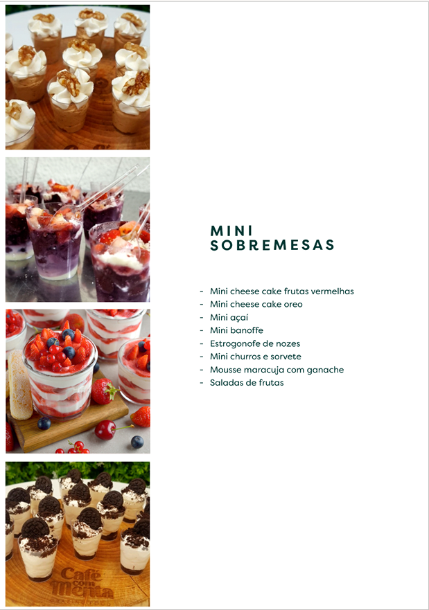 Sobremesas e Doces Finos