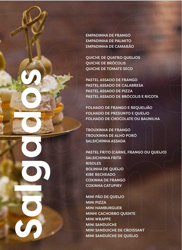 Salgados Finos e Canapés